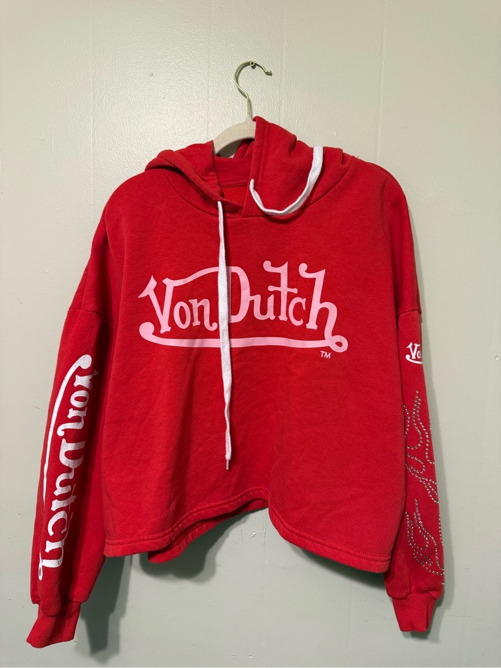 Von Dutch Women's hoodie sweater with white logo M